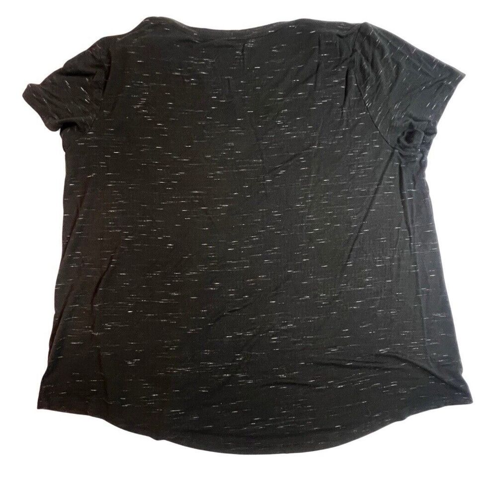Maison Jules Top Womens XL Black Casual Basic Stretchy Preppy Soft Girl T Shirt - Picture 2 of 9